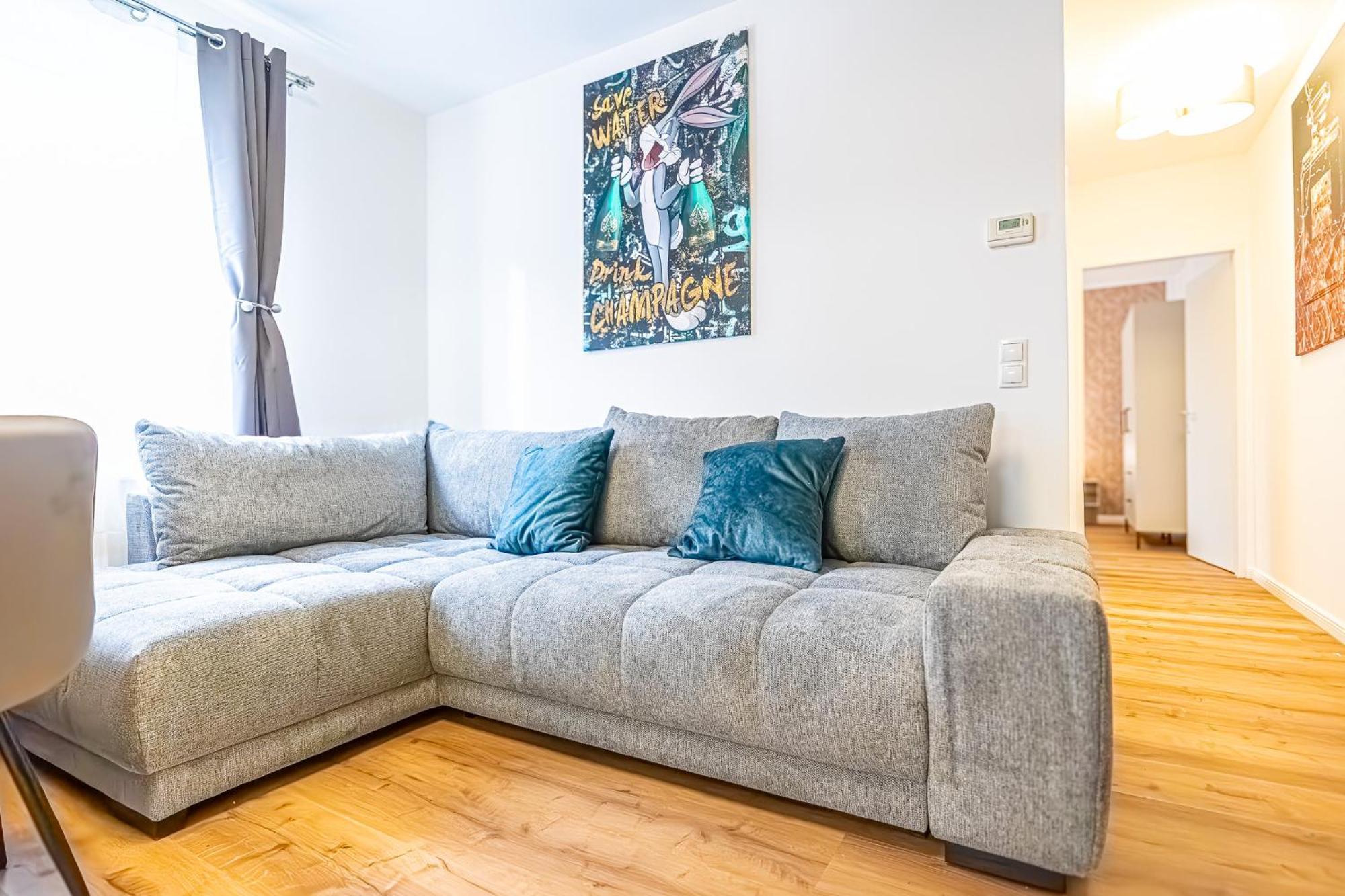 Charming 1Br And 1Lr Apt Modern Design Donaustadt Vienna Esterno foto