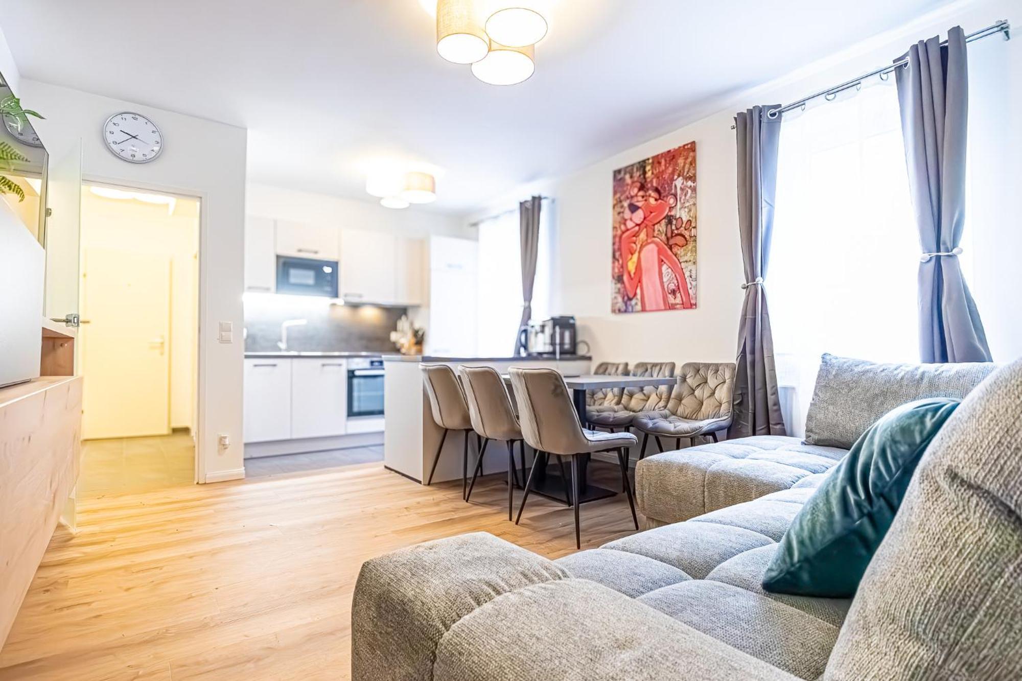 Charming 1Br And 1Lr Apt Modern Design Donaustadt Vienna Esterno foto